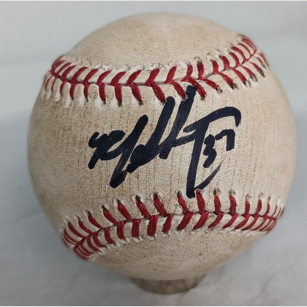 R.J. ALVAREZ Texas Rangers Official Major League Baseball Not League Ball Used